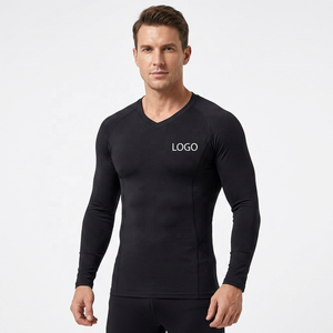 Camiseta de Manga Larga para Mujer, Protección UV, Cuello en V, Secado Rápido, Spandex, Poliéster, Logotipo Estampado en la Parte Delantera, para Natación, Artes Marciales, Sin Gi - Product Image 2