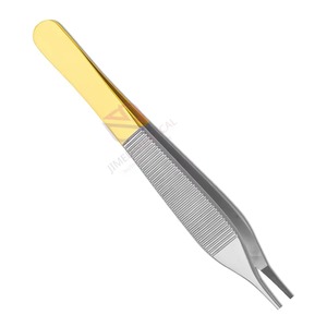 Pinzas Adson de Alta Calidad, Punta Fina de 4.5, Pinzas Quirúrgicas Manuales de Acero Inoxidable, Certificadas por MOL para Uso Médico - Product Image 2