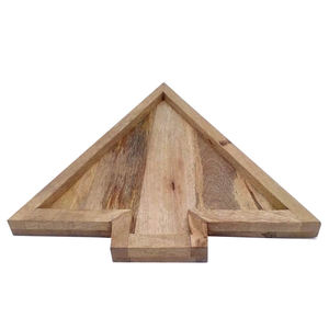 Plateau en bois décoratif en forme de cœur, couleur noyer, plat de service au design classique pour mariage et décoration de restaurant - Product Image 3