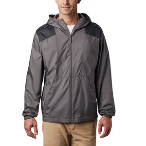Veste coupe-vent confortable pour homme, design personnalisé, course en plein air, grande taille, toile douce en polyester, col montant, imperméable, pluie - Product Image 1