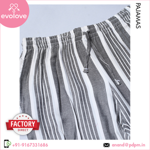 100% algodón hecho señoras de longitud completa solo Jersey ropa de noche para mujer pijama pantalón a precio competitivo - Product Image 5