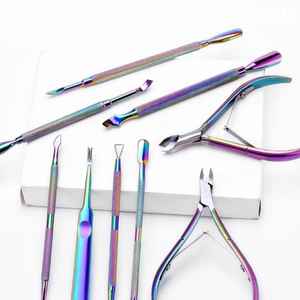 Ensemble de coupe-ongles professionnel pour bébé, acier inoxydable, lame incurvée, 3 pièces, pousse-cuticules et pince pour les doigts - Product Image 6