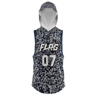 Uniforme de football américain 7v7 personnalisé OEM, imprimé par sublimation, tissu respirant Dry-fit 100 % polyester/spandex, idéal pour l'été