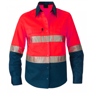 Ropa DE TRABAJO reflectante, camisa de seguridad para hombres, uniforme de construcción de alta visibilidad, camisa protectora de trabajo de alta visibilidad, botones con bolsillos delanteros - Product Image 4