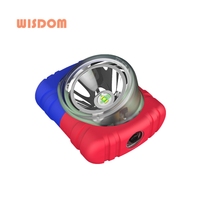 Housse en silicone douce au toucher pour casque de camping, lampe frontale de mine, étui de protection avec deux couleurs