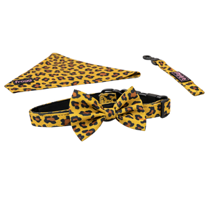 Noeud papillon pour chien à motif cœur, collier pour animal de compagnie réglable, tissu doux avec fermeture à boucle et à crochets - Product Image 5