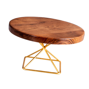 Support à cupcakes en bois fait à la main avec finition noyer, lavable au lave-vaisselle, pour la décoration de la table d'hôtel, les mariages, les fêtes, artisanat Saniya - Product Image 3