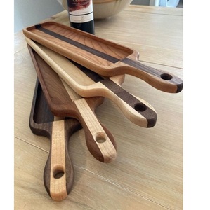 Bandeja de Servir de Madera Artesanal con Asas de Madera Natural de Acacia y Mango - Product Image 3