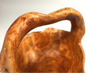 ตะกร้าผลไม้แกะสลักด้วยมือมีคมแกะสลักรากไม้ธรรมชาติชามแกะสลักพร้อมด้ามจับ - Product Image 6