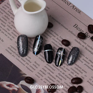 ShineB-holograma botánico de oro rosa, calcomanía artística para uñas, diseños antiguos, autoadhesivo, decoración de flores, pegatinas decorativas - Product Image 5