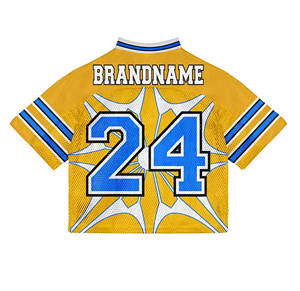 Haute qualité respirant maille maillot de Football personnalisé équipe vêtements de sport uniforme transfert de chaleur surdimensionné Hip Hop Football 100% - Product Image 4