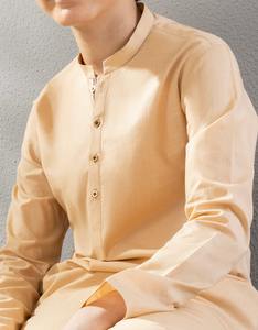 Nuevo Conjunto de Kameez Shalwar Color Gris Crema para Niños, Ropa Formal para Fiestas, Atuendo Tradicional Moderno para Niños con Estilo - Product Image 2