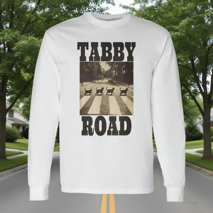 Maglietta promozionale a maniche lunghe a tema gatto Tabby Road - Product Image 3