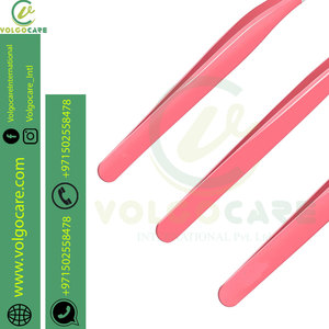 Juego de pinzas profesionales para cejas con tijera hecha con acero inoxidable con logotipo y número personalizados - Product Image 6