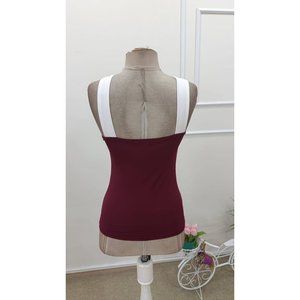 Blusa de Mujer con Hombros Descubiertos y Detalle de Tirantes Cruzados en la Parte Delantera, Estilo Casual Ajustado para Uso Diario, Modelo 32695 - Product Image 6