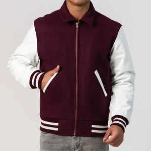 Veste bomber décontractée pour homme, veste universitaire en patchwork, veste de baseball personnalisable, veste universitaire - Product Image 4