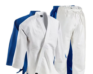 Uniforme de Taekwondo de Alta Calidad 100% Algodón, Dobok, Traje de Entrenamiento Transpirable y Duradero, Estilo WTF, Venta al Por Mayor, OEM - Product Image 3