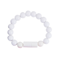 Perle couleur Pure Bracelet câble USB chargeur de téléphone portable universel pour iPhone Micro USB Type C synchronisation données cordon de charge rapide