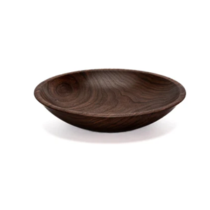 Bol à salade en bois de noyer en gros pour servir les aliments, prix d'usine, bols de service en bois massif faits à la main, en vrac du Vietnam - Product Image 1