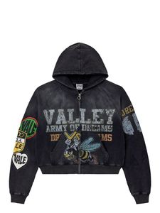 Sudaderas Extra Grandes con Logotipo Personalizado para Hombre, Estilo Lavado Ácido, con Cierre, Estampado en Serigrafía y Pedrería, 2026 - Product Image 6