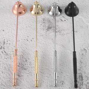 เครื่องดับเทียนทองเหลืองชุบทองทำด้วยมือด้ามยาวเครื่องดับเพลิงเทียนจัดเลี้ยงอุปกรณ์สำหรับงานแต่งงานและบ้าน - Product Image 4