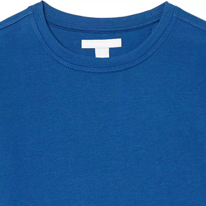 2023 ODM approvisionnement hommes surdimensionné pull sweat 100% coton polaire poids lourd col rond en relief éponge tissu solide hiver - Product Image 6