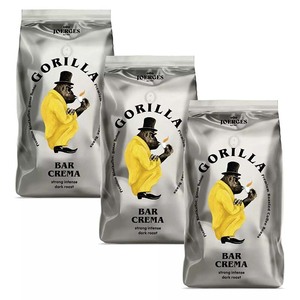 Best Price Gorilla Super <b>Bar</b> Crema Espressobohnen 1kg Premium Coffee Beans Aromatic Balanced Italian Roast Perfect For Espresso - Product Image 4