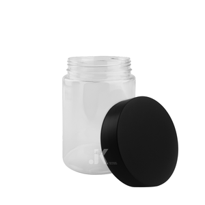 Pot transparent en PET de 19oz de haute qualité avec bouchon CR Solution de bouteilles en plastique résistant aux enfants OEM/ODM pour mélanges à base de plantes M0343 - Product Image 2