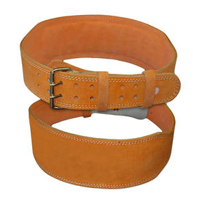 Cinturón de piel de vaca unisex para gimnasio, cinturón de fitness con color personalizable y logotipo, entrenamiento para levantamiento de pesas, soporte de espalda y Culturismo - Product Image 1