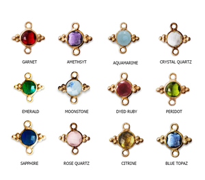Venta caliente 4mm Tiny Black Rutiled Birthstone Pendant 925 Sterling Silver con Gold Vermeil Rodio Plating Fine Pendants Charms - Product Image 2