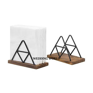 Natural Finished Wooden Napkin Holder Premium Quality Luxury <b>Tissue</b> Holder Square Shape Wholesale Napkin Holder - Product Image 5