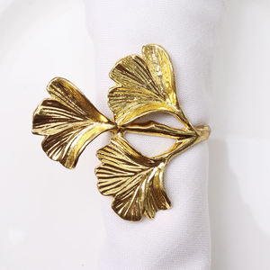 แหวนรองผ้าเช็ดปากโลหะดีไซน์หรูหราสำหรับงานแต่งงาน ตกแต่งโต๊ะอาหาร เป็นมิตรกับสิ่งแวดล้อม - Product Image 2