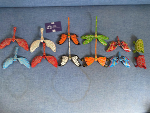 Jouet d'artisanat traditionnel vietnamien tortue en bambou libellule équilibrage prix bon marché en vrac emballage d'oiseau Lotus bleu - Product Image 4