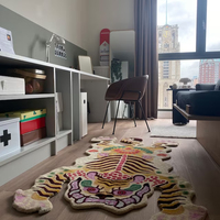 Tapis tibétain en laine douce et soyeuse, très vendu, pour chambre à coucher, personnalisation disponible au prix d'usine