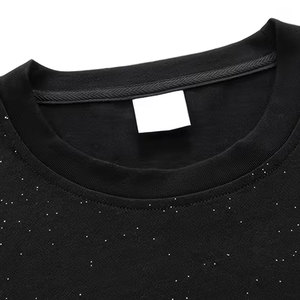 High Quality Men <b>Rhinestone</b> T Shirt Stylish Casual <b>Top</b> Comfortable Short Sleeve Summer Wear - Product Image 3