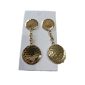 Pendientes de tuerca de latón chapado en oro de moda para uso diario Joyería personalizada Pendientes de aro de latón de alta calidad Pedido al por mayor - Product Image 6