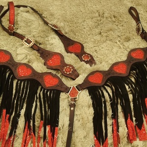 Ensemble de clous de cheval de trait complet de luxe de qualité supérieure en cuir occidental de haute qualité collier de poitrine Logo personnalisé équestre saisonnier - Product Image 4