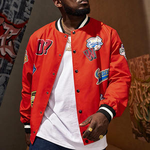 Chaquetas de satén personalizadas para hombre Chaqueta de equipo deportivo de satén de béisbol Tasa de venta total 2025 Chaqueta de satén - Product Image 1