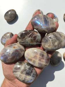 Piedra solar natural de alta calidad, piedra lunar, piedra de Palma, artesanías de piedra semipreciosa para Reiki, meditación curativa, recuerdos de Feng Shui - Product Image 2