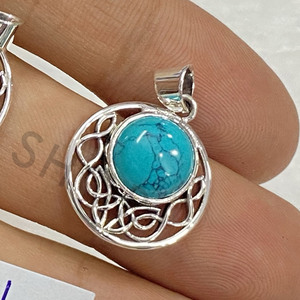 Colgante de piedra lunar de primera calidad, diseño de piedras preciosas naturales, joyería de plata para mujer - Product Image 3