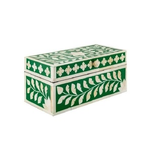 Aaliyan Impex hecho a mano personalizado hueso incrustaciones joyero hecho a mano caja de reloj con collar embalaje regalos de navidad - Product Image 2