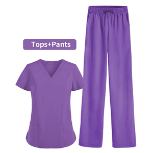 Conjuntos de Uniformes Médicos Cómodos de Spandex y Poliéster 2026, Uniformes de Hospital, Conjuntos de Uniformes Médicos al por Mayor para Hombres y Mujeres, Traje de Enfermería - Product Image 4