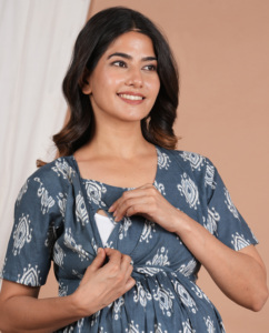 Nuevo Vestido de Maternidad Holgado con Acceso para Lactancia, Transpirable, de Verano, de Algodón, para Mujer - Product Image 2