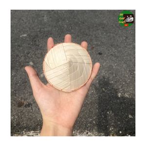 หมวกทรงกรวยแบบดั้งเดิมของเวียดนาม นงละ สำหรับตกแต่ง ทำด้วยมือ หมวกทรงกรวยไม้ไผ่ นงละ หมวกใบปาล์ม งานฝีมือทอมือ - Product Image 3