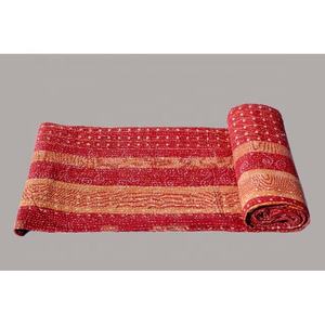 Nouvelle arrivée 100% coton imprimé fleuri à la main couvre-lit literie couvre-lit jeter Kantha couette - Product Image 3