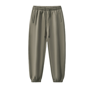 Pantalon de survêtement d'hiver en coton doux et confortable pour hommes avec doublure de pieds personnalisable Tenue décontractée - Product Image 5