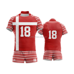 2025-2026 Uniformes de rugby à séchage rapide personnalisés de haute qualité Ensemble d'équipe de vêtements de sport respirants pour les équipes des collèges de jeunes Offert en gros - Product Image 3