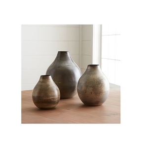 Florero de temática mate, decoración Interior perfecta, macetero de diseño de Metal para sala de estar y boda, jarrones modernos - Product Image 1