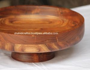 ชามไม้ทำด้วยมือผู้ผลิตจากอินเดียสำหรับสลัด - Product Image 3