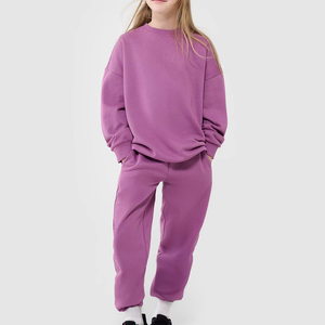 Chándales con capucha para niña personalizados de alta calidad Chándales Ropa informal transpirable de calidad superior Chándales para niñas - Product Image 1